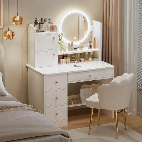 梳妆台卧室简妆现BCT化代妆柜化台2025年约新款网红出租房小型化