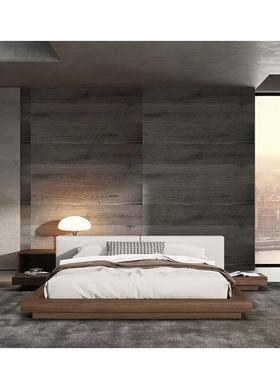 日式榻矮榻米落地1床奢米8卧室双人大床轻悬浮地台床JSO垒德株