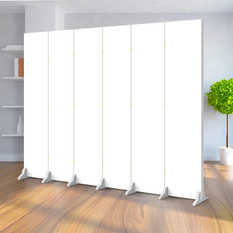 ZP-01房间假分割板屏风隔断挡墙自装带有门现遮板移动折叠折屏代