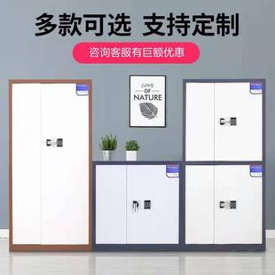 钢制保密锁柜电子密码 010文件柜指纹带料资柜财务办室公 锁铁皮HY