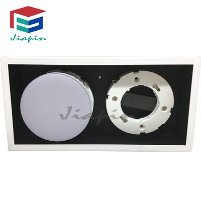 4189GH-2头直销两GX53装筒灯可前面换灯头酒店商场明栅格灯豆灯胆