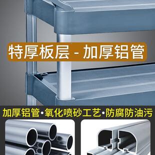 餐车小推985车撤用餐碗集商厅餐移动饭店三层上传酒菜送收餐车手