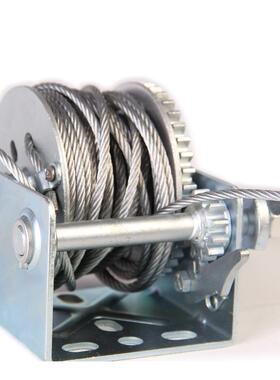 1200lb钢丝机绳手摇扬313手摇绞盘绞车卷游艇绞盘