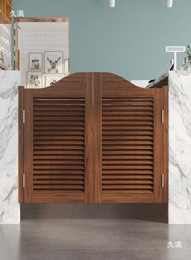 简约半门截门向牛仔双门百叶门腰FGS门隔断门厕门栅栏吧台门所可