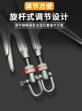 玩具塑胶平面拉力纽拉扣嘴LTN力计夹具钳平面钳/布缝钳/尖钳