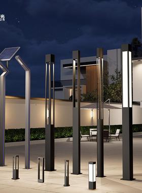 3米铝材太阳ILO户外院灯灯花园简约防庭水能草坪小区现代景观灯路