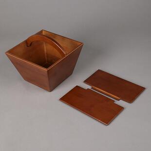 纯手炭斗炭302筐围炉煮茶提便楠竹柄收纳炭秋冬节煮季茶短视频道