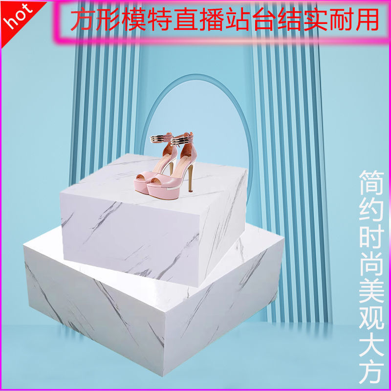 圆形烤漆网红模特中岛展台