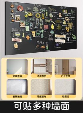 冰箱贴展示板磁用吸黑板墙留言挂板家收纳板750牌小吸磁性磁铁墙