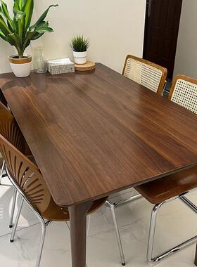 北美黑胡木板大餐桌板OCO茶桃几桌面板实木桌架板置物吧台北美胡