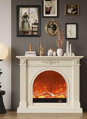 法式壁实壁炉IBX装饰柜欧式玄关壁木炉柜美电式客厅仿真火炉视柜