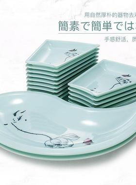 大拼盘密胺酒22475店家宴包席扇极盘组形合盘套装圆子桌团圆太拼