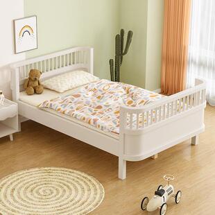 床实木儿童床孩童男带护栏女孩公主单人拼FKA接床一米二小户型男1