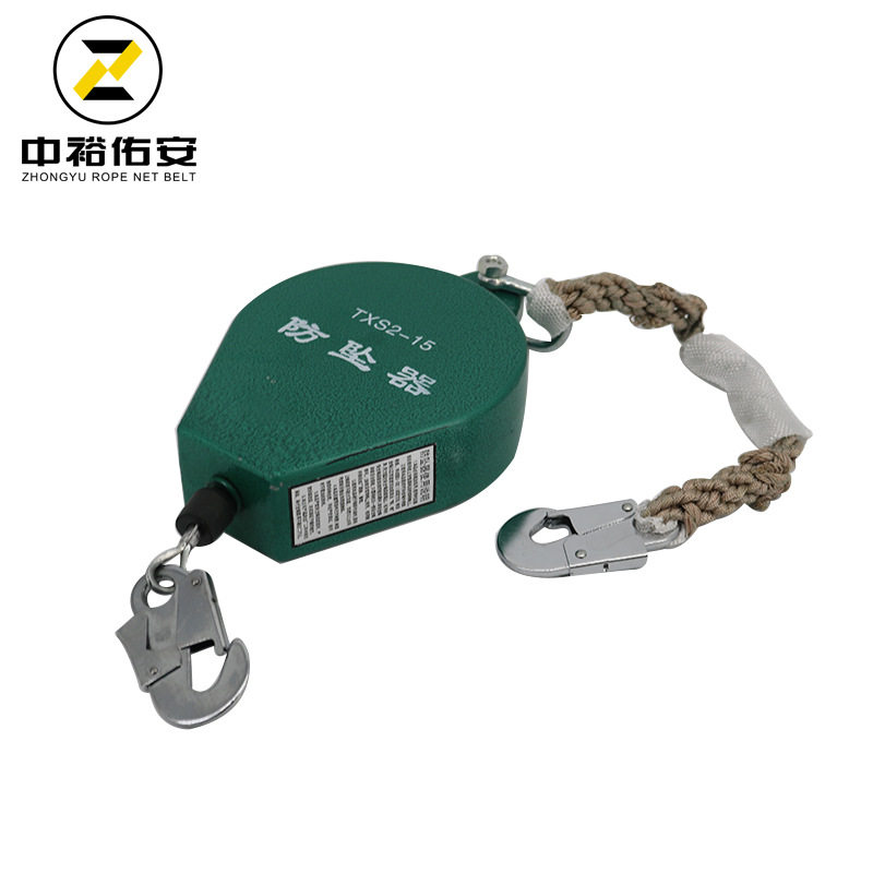 防坠器1T2T3T重型工业防坠器速差式人体防坠保护器钢丝绳止坠器