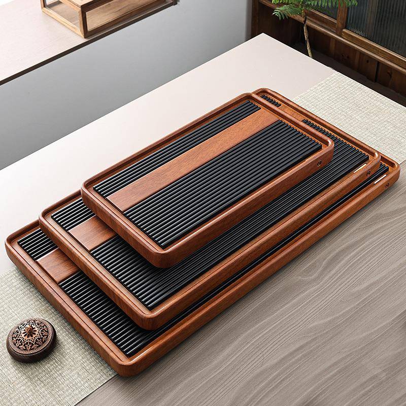 双色电木款茶速干排47919水大托号家用简约盘茶台新式功夫竹中制