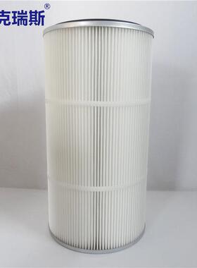 克瑞斯过滤集尘吸滤尘器芯聚酯纤维覆VJM膜尘砂抛丸除滤喷筒