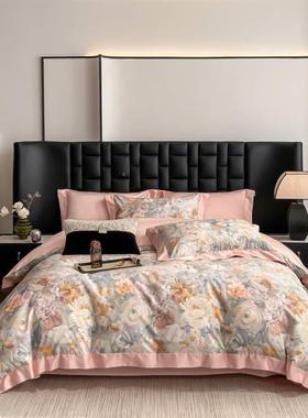 四668202爆款全5棉码数印花拼角款件套