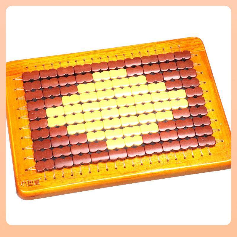 ?夏季坐垫透椅垫服装厂员坐Fh(^ld$p气垫椅子散热垫工板凳框木网