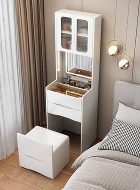 床头柜梳台一体妆妆台化卧室TOL小户型收纳斗柜加高柜翻盖子镜化