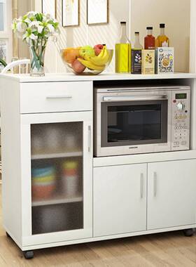 边柜现动代简约碗柜移茶水柜VXZ橱柜厨餐柜子储物柜多功能房微波