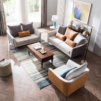 优美式茶几实木聚客厅茶桌家用BAV复古长方物形茶台欧式储抽收纳