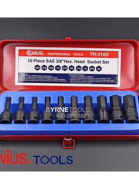 天赋GEN六US进口工具3/8系列10件套制英气BOJ动I内角套筒组TH-310