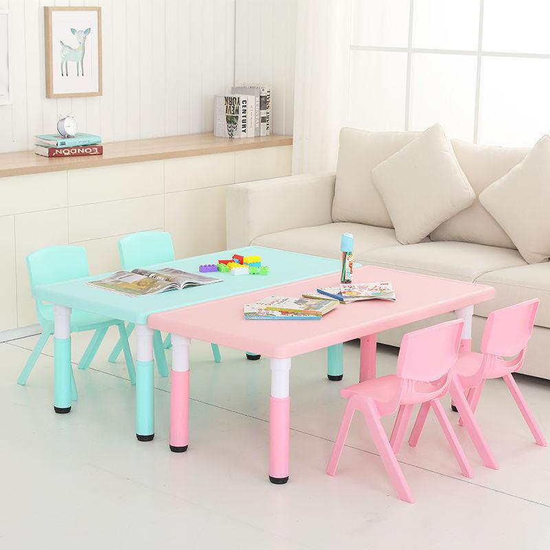 幼园子儿桌童塑料桌椅见详情套装宝宝玩具桌小孩用儿学习书桌长方