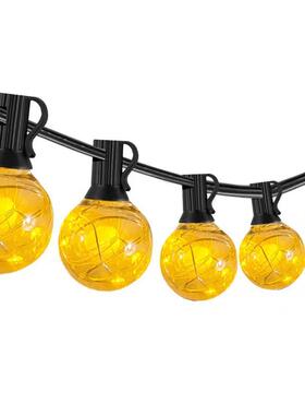 E灯12低压灯串欧规25f院t25LED装饰灯庭节日YAG彩g40婚铜线灯串礼