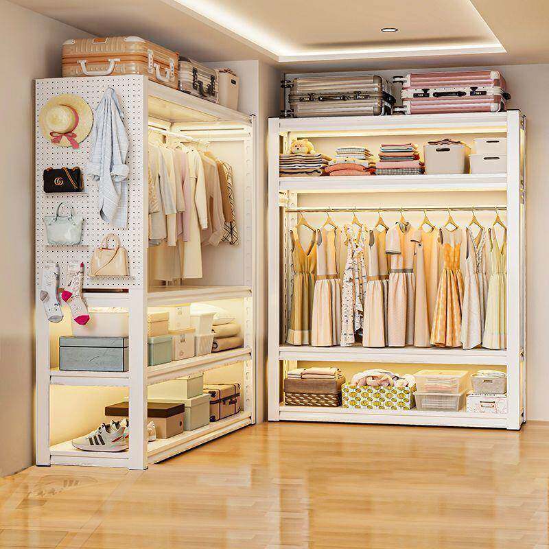 GGF衣层柜货简易衣架架组卧室衣帽间收纳架子落地装多步入式角钢