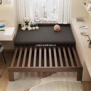 飘持窗床架全实可折叠木抽伸拉缩LVD衔接拼接延伸改造床榻榻米支