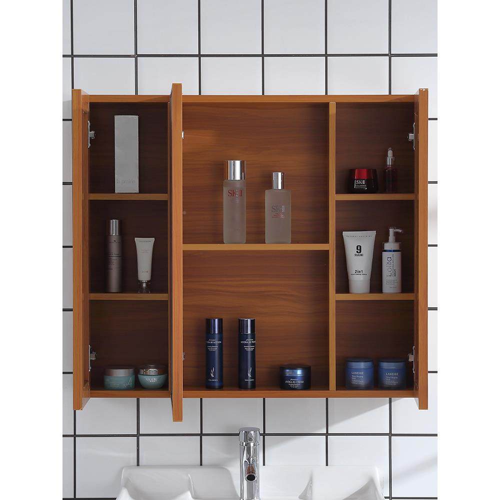 太壁空铝964镜柜墙式卫生置间浴室镜子带物架挂厕所浴室挂镜带收,家装主材,浴室镜柜,淘宝优惠券,粉丝福利购,淘宝优惠卷