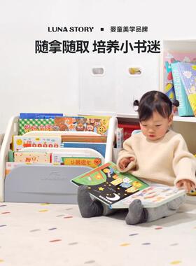 A6儿童书架绘收本架飘窗书柜宝L宝家WKU用玩具纳架桌面小置