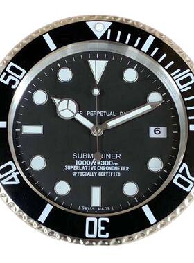 销客厅室挂钟TMV卧挂夜光圆形床头挂钟直餐厅墙壁时钟壁式