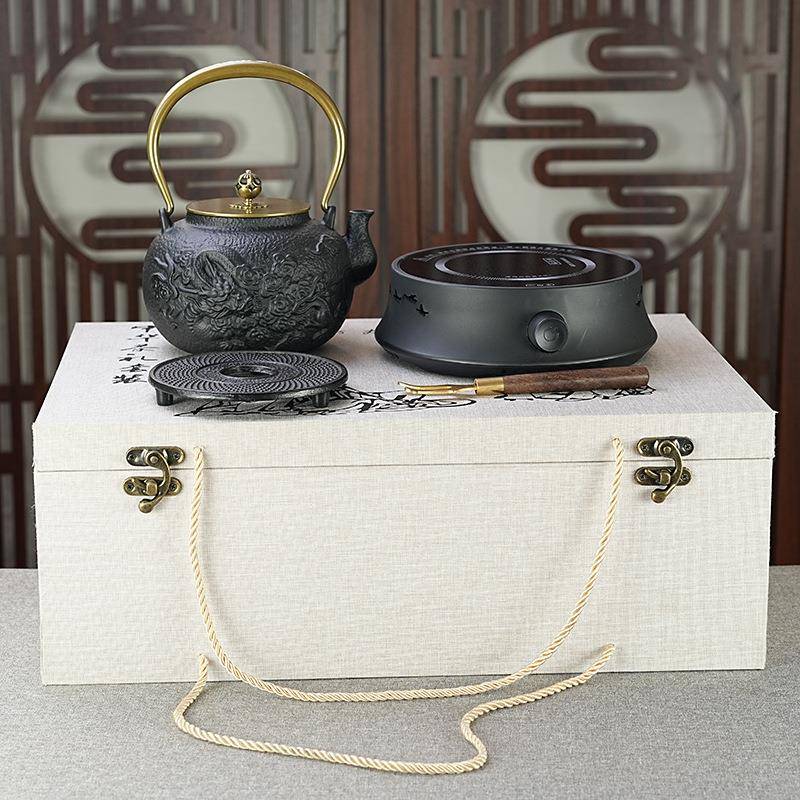 1200ml云120生0壶m云中龙铸铁壶煮水壶铁茶日式烧水泡茶手工养茶