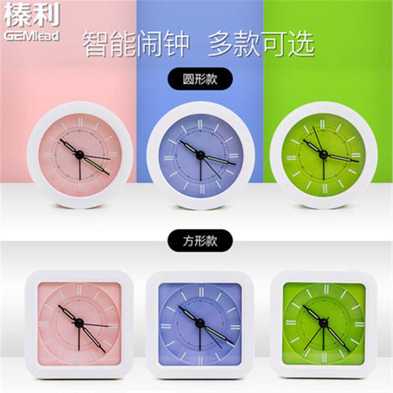 床头静意音闹钟创多能简约可爱智功能夜光儿童学生卧室547闹小钟