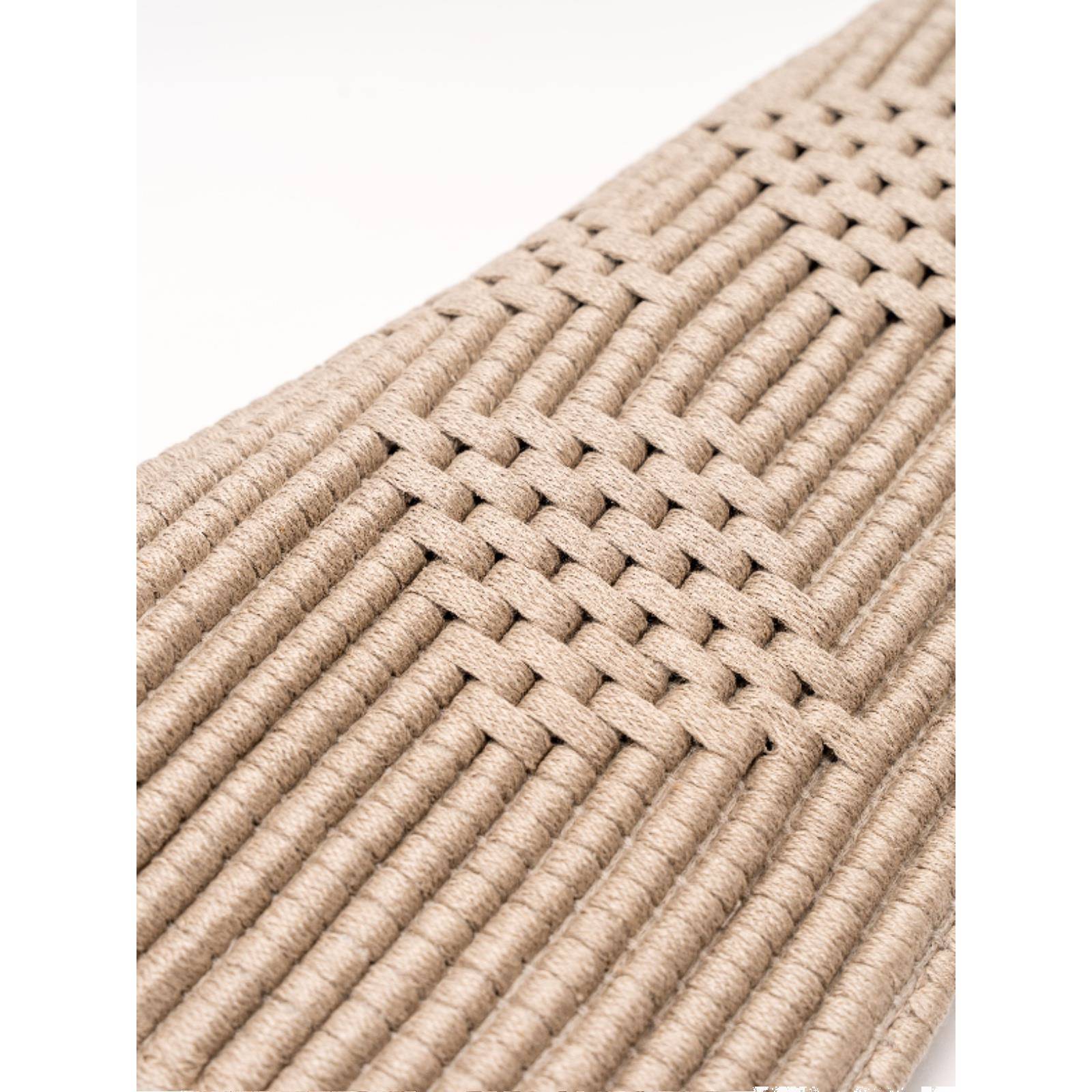 A1L手编织椅坐垫无边款亚麻垫家用沙发工F775M7SM垫可定制0防子滑