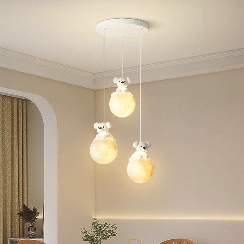 床谱网红奶全179油风考拉卧室头小吊灯玄关阳台儿童房氛围护光眼