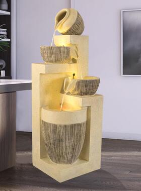 式室内VHZ泉流水摆喷件财客厅加湿器创意阳台办公室茶室鱼欧缸招