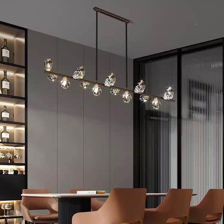 吊轻奢餐厅灯具全28619铜水晶餐桌吧台简约现代长条饭灯2024新厅,家装灯饰光源,智能吊灯,淘宝优惠券,粉丝福利购,淘宝优惠卷