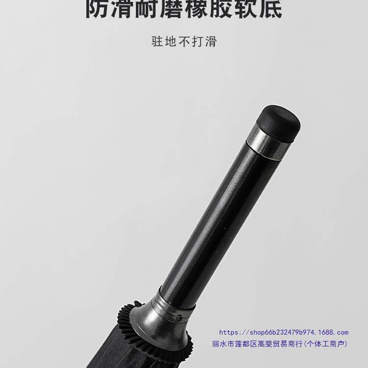 12骨加固结NJM抗风雨伞士实全自动熏弯柄加大号双人长柄木伞直杆