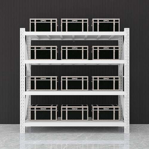 374钢制货架多层储物架快递货型物置物架工中业型多层货架重仓货