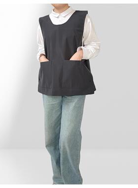 新款男字女装UTT防泼水围裙餐饮花店甲罩衣印工服工定制lo马go