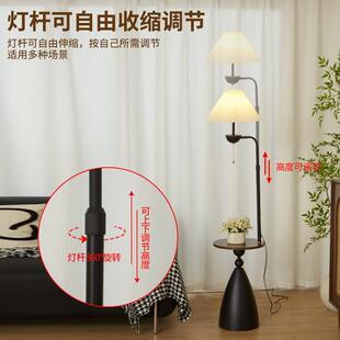 美式复落古地灯中古风客厅沙发旁卧装置饰物室床515头柜一体立式