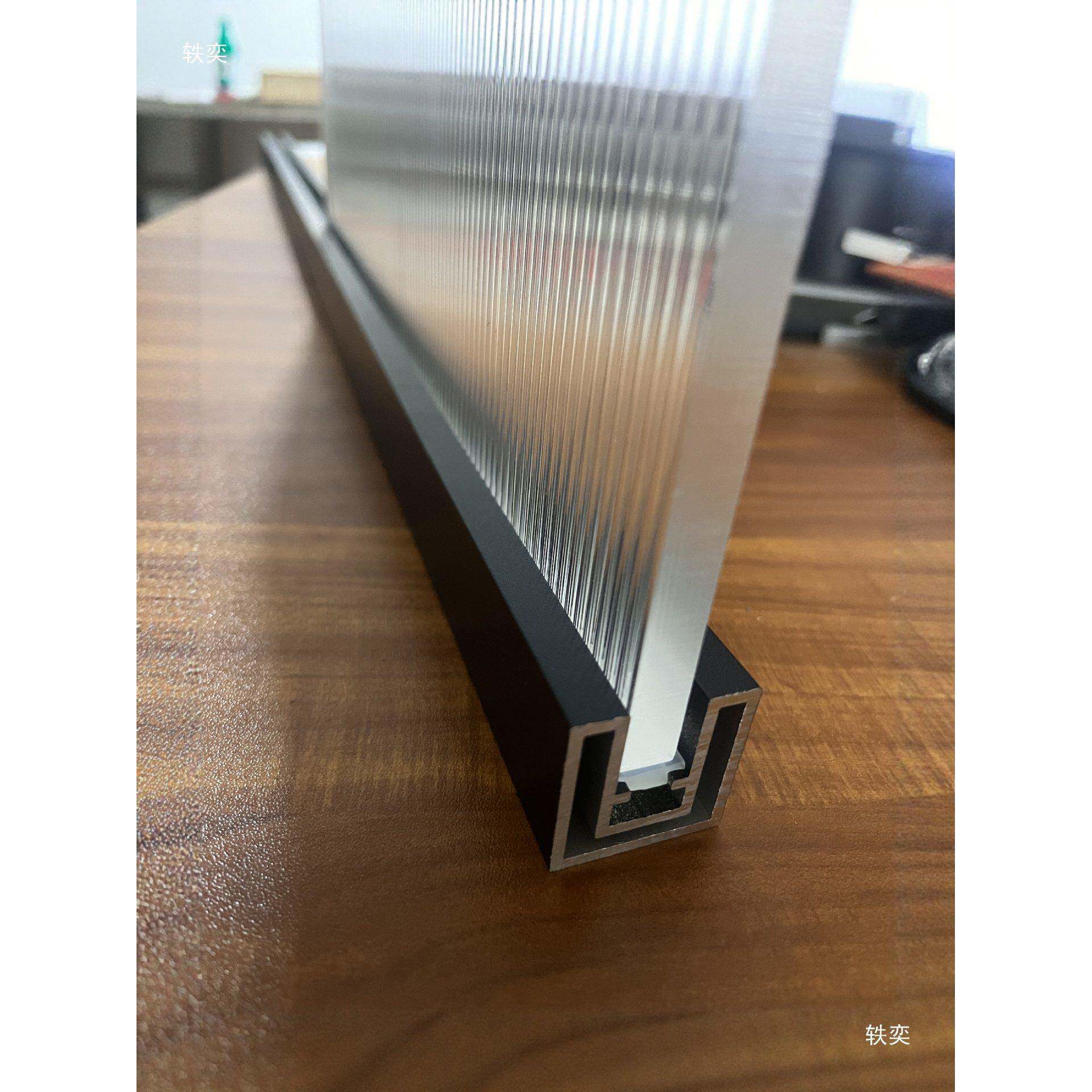 发光公玻隔断墙DJ-036灯槽客入户玄关浴室带灯隔挡厅办室半墙屏璃