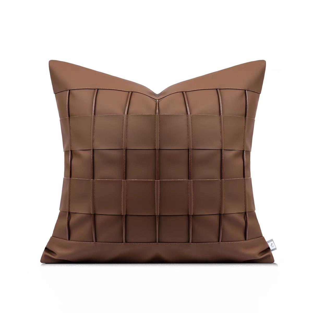 样板客厅抱枕轻奢抱简约现代RQM软房装沙发靠垫方枕样咖板间酒店