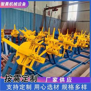 彩钢卷电动放料机压瓦BLE带压放臂电动上料架带钢放架料架上料机