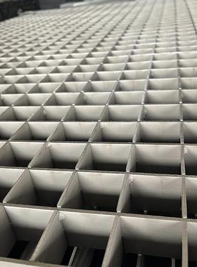 316不锈钢钢格板楼踏步板钢304不锈钢格栅板排水格158沟盖梯板网