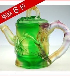 冲五钻 打折 包邮 琉璃摆件 YL琉璃H-001竹壶