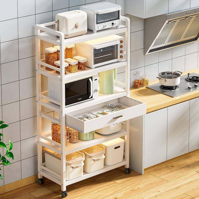 三层厨房微炉置物架落波地2025跨境多层尺寸嵌入烤箱洗碗机式收纳