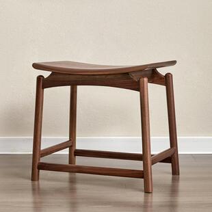 子胡桃木凳子樱木矮凳凳小KUS凳子梳妆写字凳子学习桃凳